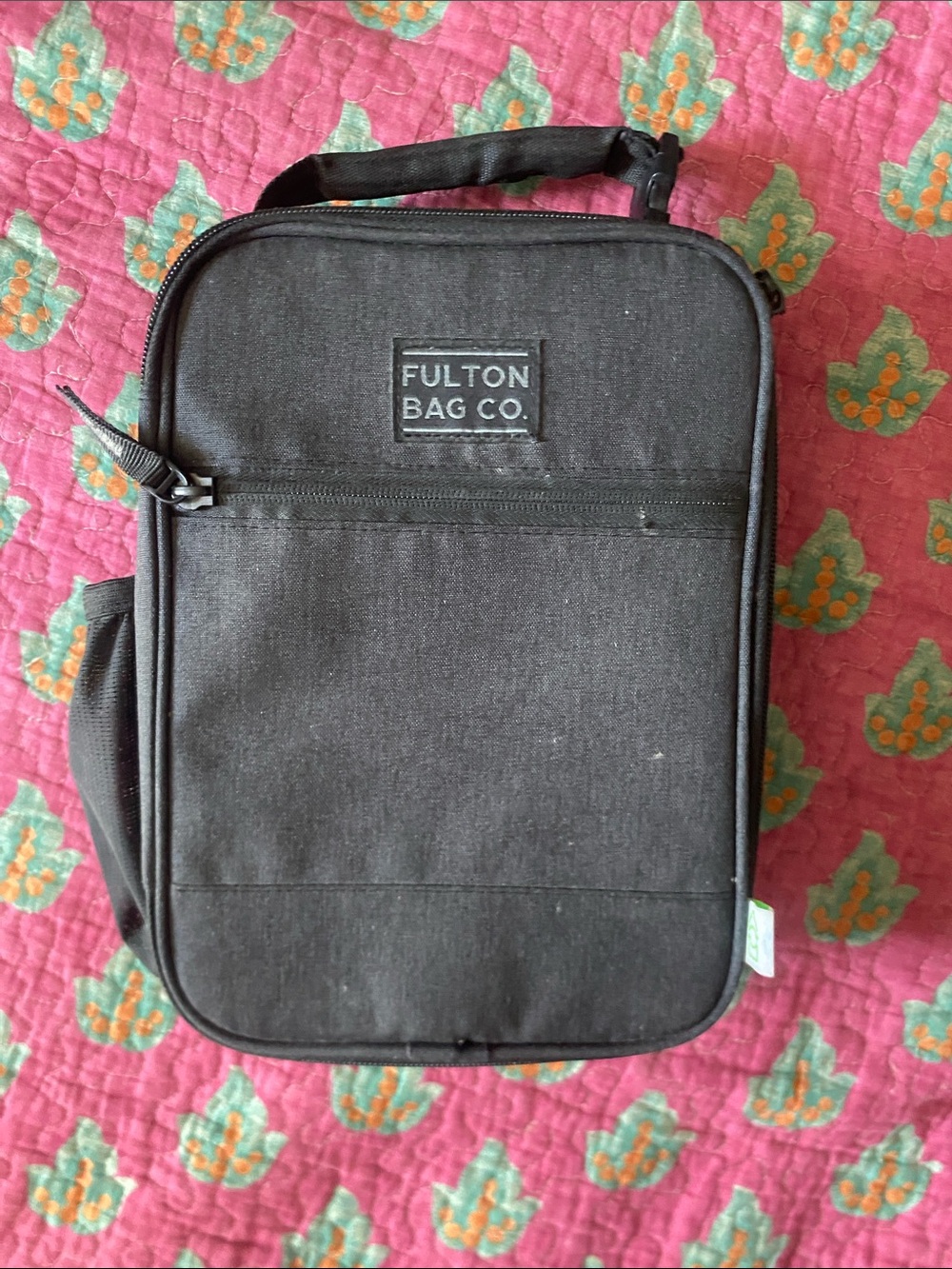 Kids Black Accessory & Lunch Carry Bag